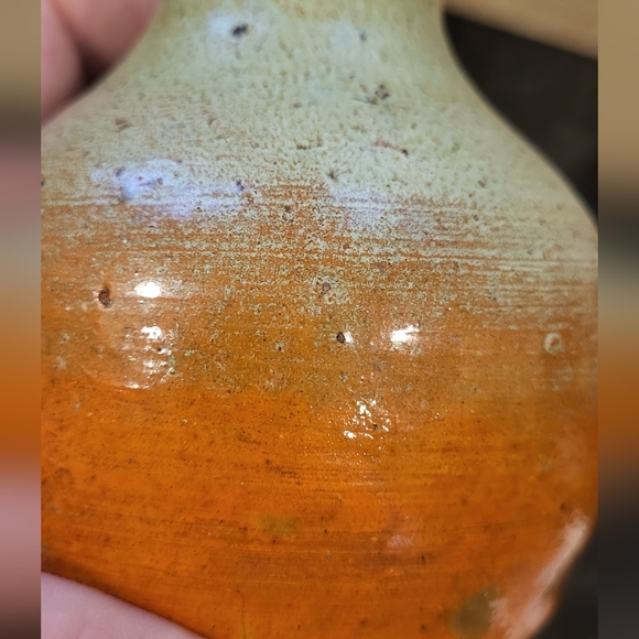 Antique Handmade Pine State Pottery of Sanford, NC Walter Owen Bottle Vase - Picture 12 of 13